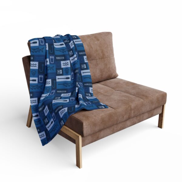 Paddlefish Brewing Fleece Blanket - Image 4
